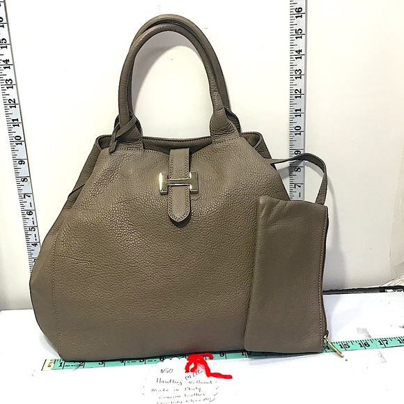 Handbag No Brand Made in Italy Genuine Leather Crossbody with Coin Case - Picture 1 of 7